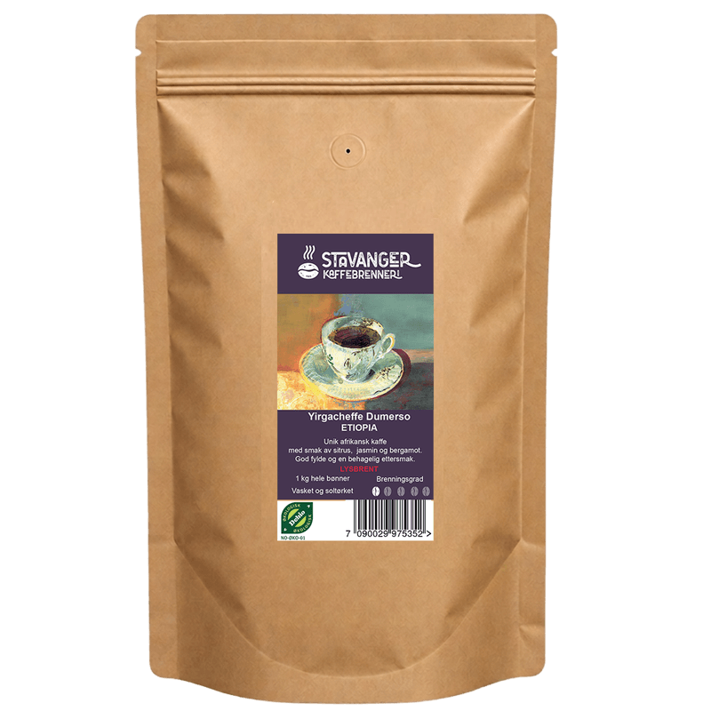 Ethiopia Yirgacheffe Dumerso, 1kg LIGHT ROASTED Organic
