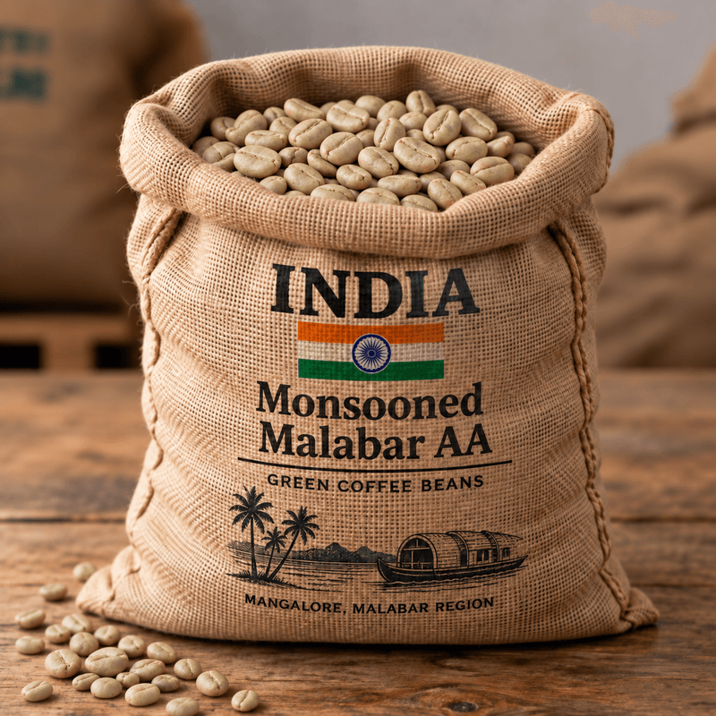India Monsooned Malabar, UNROASTED 1kg