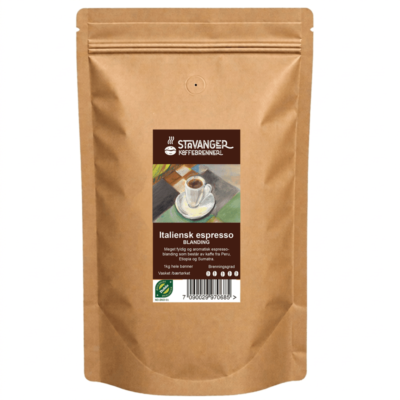 Økologisk espresso italienskbrent 1kg
