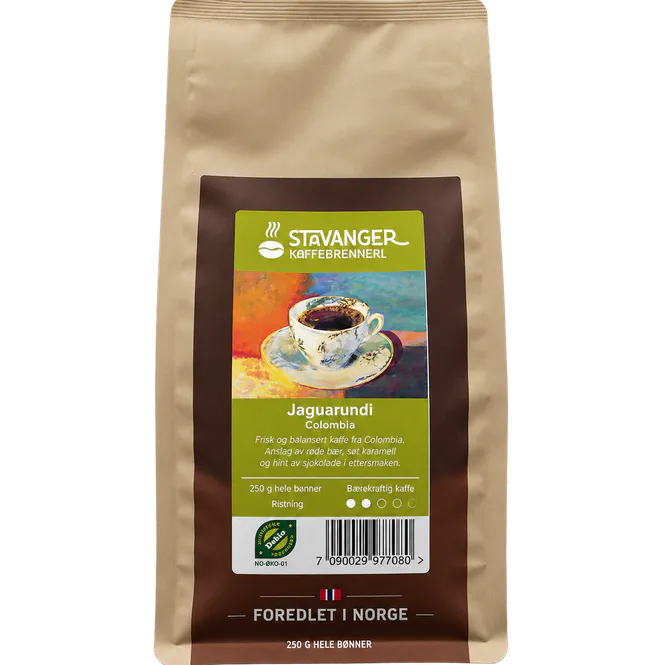 Hovedbilde Colombia Jaguarundi NATURAL 250g Økologisk Hele ...