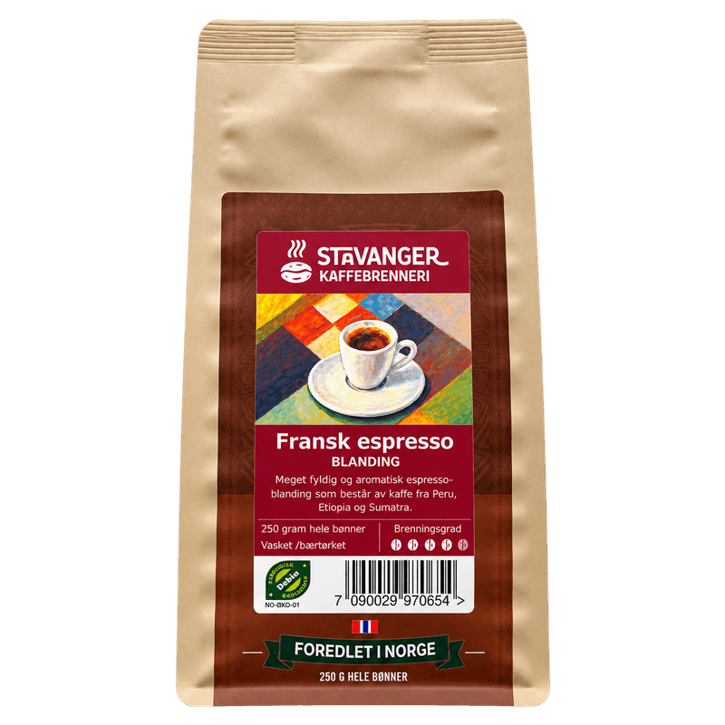 Økologisk espresso French 250g