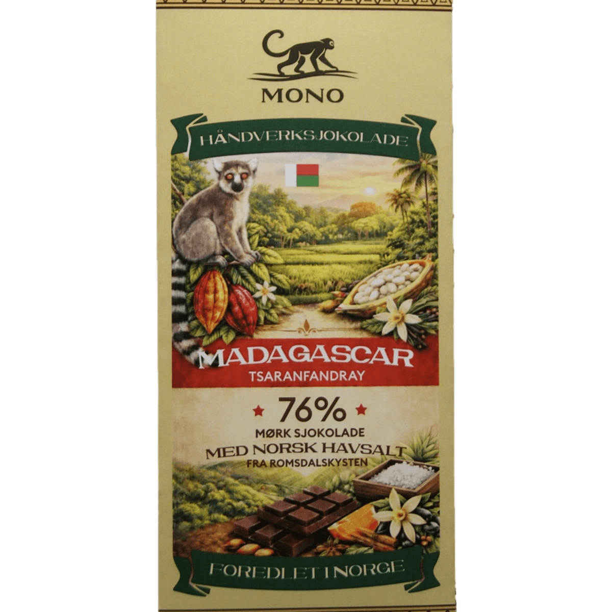 MONO Madagascar med Havsalt 76%