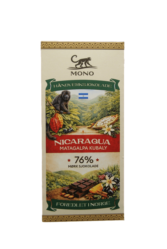 MONO Sjokoladeplate Nicaragua  Kubaly 76%