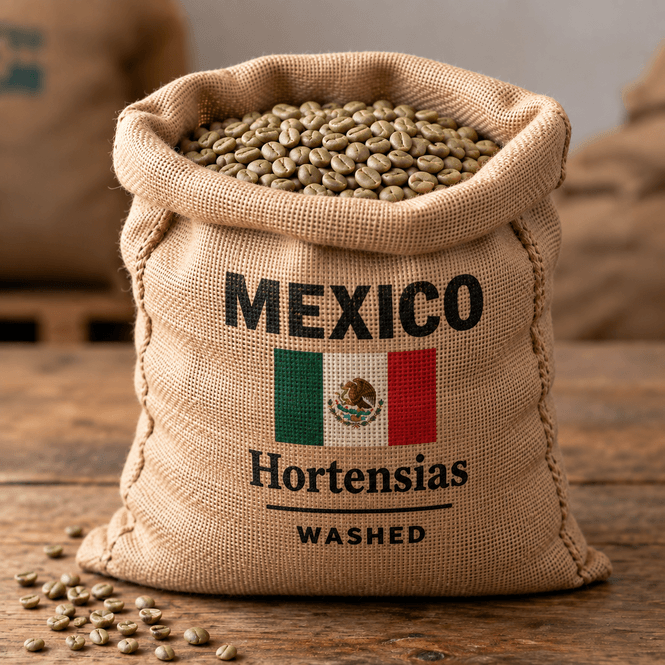 Main Image Mexico Hortensias, 1kg UNROASTED Organic